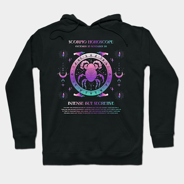 Scorpio Zodiac Sign Horoscope Hoodie by Just Gotta Look